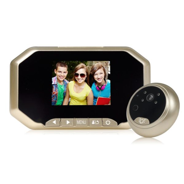 (1 set) 3.0 inch AHD display intelligent Peephole viewer wire Door intercom 2MP night version camera Video door phone system