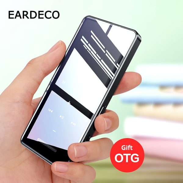 EARDECO Touch Screen MP3 Player Bluetooth Hifi Walkman Music Hi Fi Mp 3 Hi Res Flac Player Hi-fi Audio Lossless Players Clock TF