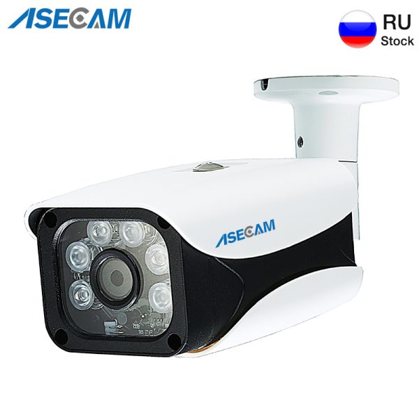 HOT Super HD 1080P H.265 IP Camera IMX323 Bullet Waterproof CCTV Outdoor 48V PoE Network Array 6* LED IR Security Surveillance