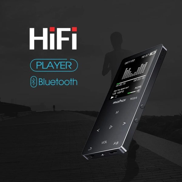 M320 HIFI Lossless Bluetooth MP3 Player Recorder FM Video E-book 4G/8G/16G Radio Sport Wireless Music Player Support OTG Link