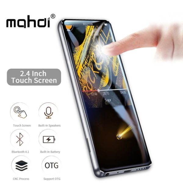 Mahdi M600 Metal Bluetooth Sport MP3 Player Portable Audio 16GB with Built-in Speaker FM Radio Lossless Sound mp-3 HIFI Player