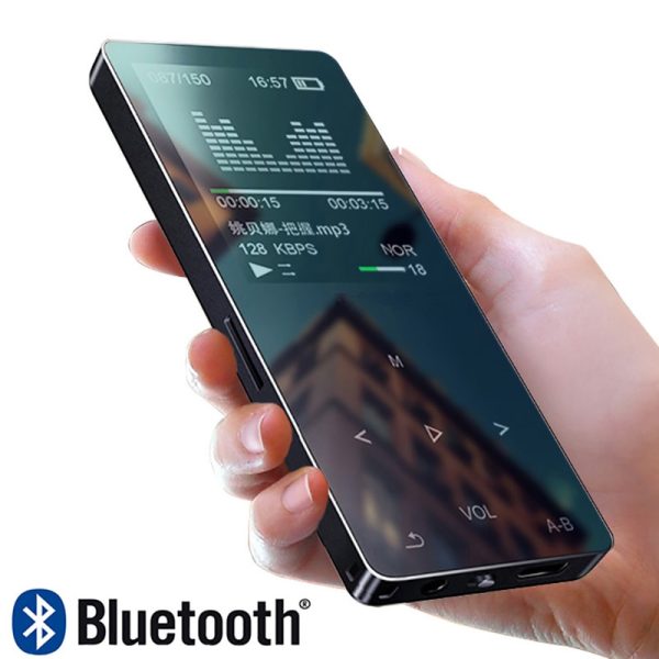 Metal Bluetooth 4.1 new MP3 player Bulit-in Speaker with FM radio/recording E-book Portable Slim Lossless Sound walkman