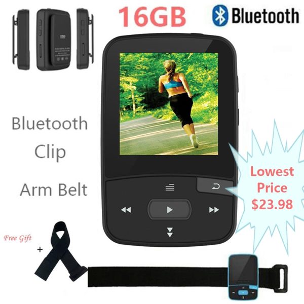 Mini Clip Bluetooth MP3 Player Original CHENFEC-C50 Portable FM Radio Pedometer Multi-funcation HiFi Sport MP3 Music Player