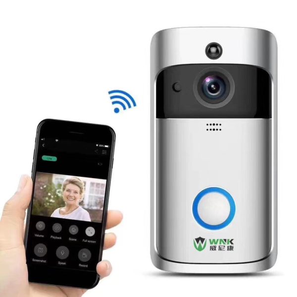 WNK 1MP Wireless Wifi Video Door Phone Doorbell Intercom HD 720P 2 way Audio 166 wide angle lens PIR motion detection doorphone