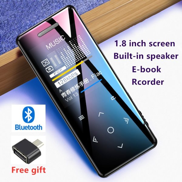 Yescool X5 Bluetooth MP3 music player hifi sports Flac walkman with FM voice Recorder video picture review speaker