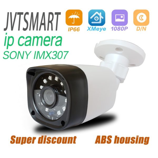 jvtsmart H.265+ IP Camera SONY IMX307 1080P 2.8mm 3.6 mm ONVIF Security Starlight 48v poe network ipcam  XMEye 12V  CCTV outdoor